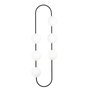 Opviq Abaküs - 4921 Lámpara de Pared Blanco y Negro